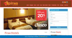 Desktop Screenshot of pirwahostelscusco.com